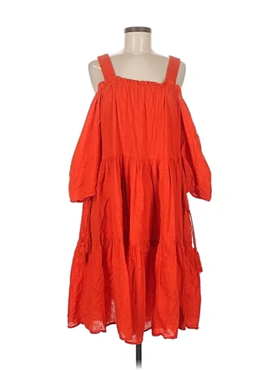 Pre-owned H&m Casual Dress In Orange