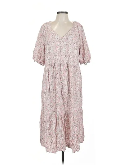 Pre-owned H&m Casual Dress In Pink