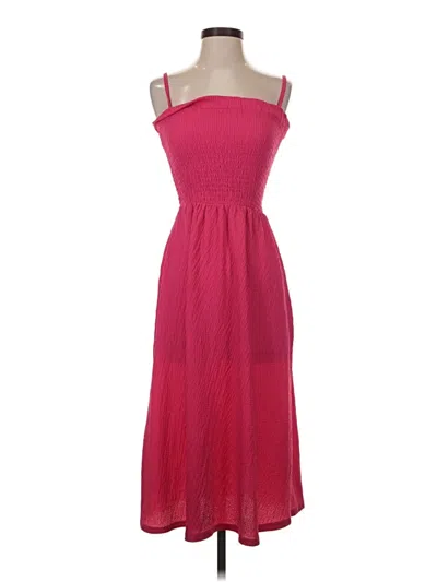 Pre-owned H&m Casual Dress In Pink
