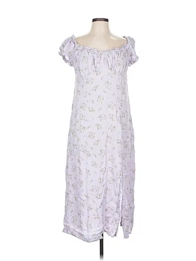 Pre-owned H&m Casual Dress In Purple