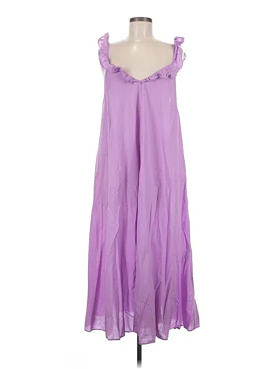 Pre-owned H&m Casual Dress In Purple