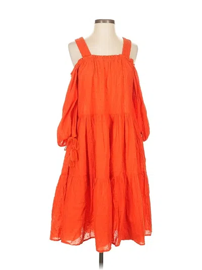 Pre-owned H&m Casual Dress In Red