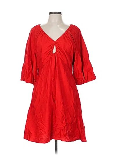 Pre-owned H&m Casual Dress In Red