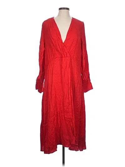 Pre-owned H&m Casual Dress In Red