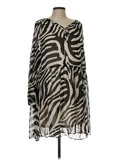Pre-owned H&m Casual Dress In Silver