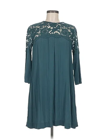 Pre-owned H&m Casual Dress In Teal