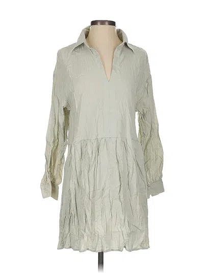 Pre-owned H&m Casual Dress In White