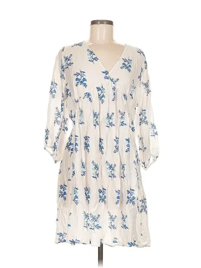 Pre-owned H&m Casual Dress In White