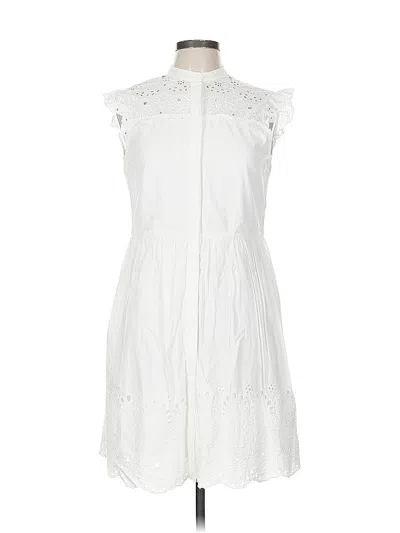 Pre-owned H&m Casual Dress In White
