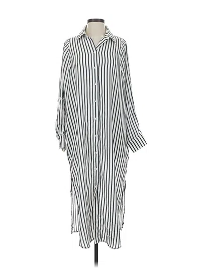 Pre-owned H&m Casual Dress In White