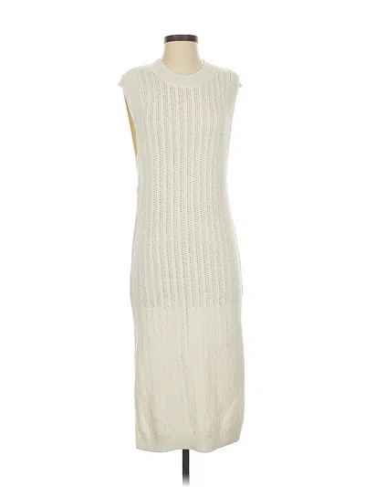 Pre-owned H&m Casual Dress In White