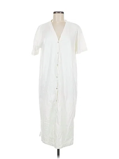 Pre-owned H&m Casual Dress In White