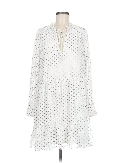 Pre-owned H&m Casual Dress In White