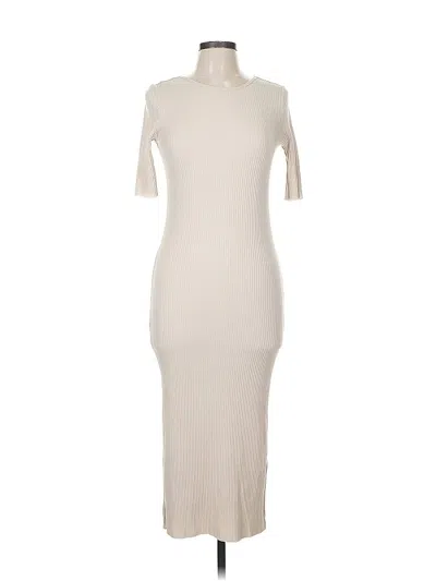 Pre-owned H&m Casual Dress In White