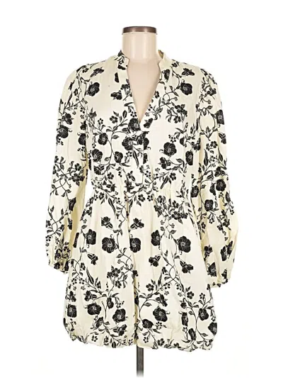 Pre-owned H&m Casual Dress In White