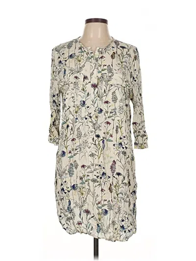 Pre-owned H&m Casual Dress In White