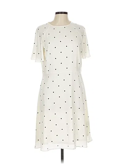 Pre-owned H&m Casual Dress In White