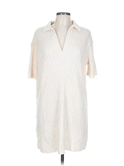 Pre-owned H&m Casual Dress In White