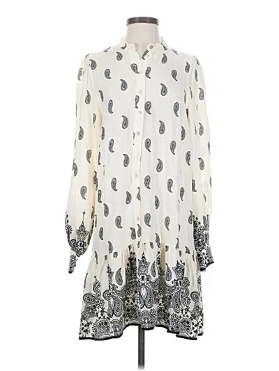 Pre-owned H&m Casual Dress In White