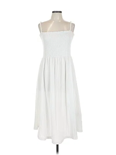 Pre-owned H&m Casual Dress In White