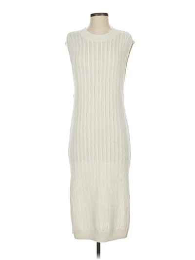 Pre-owned H&m Casual Dress In White