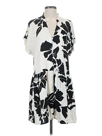 Pre-owned H&m Casual Dress In White