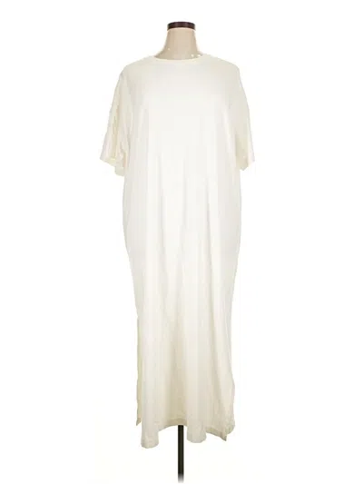 Pre-owned H&m Casual Dress In White