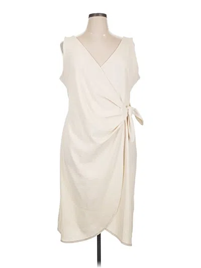 Pre-owned H&m Casual Dress In White
