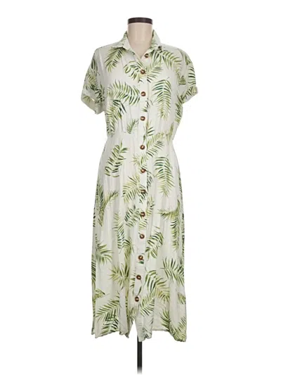Pre-owned H&m Casual Dress In White