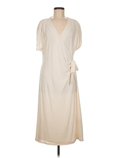 Pre-owned H&m Casual Dress In White