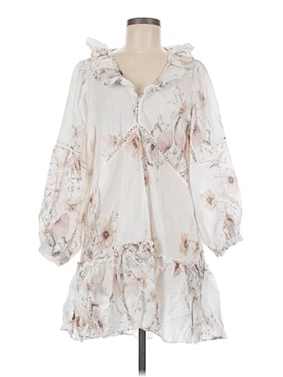 Pre-owned H&m Casual Dress In White
