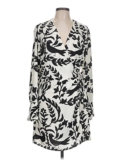 Pre-owned H&m Casual Dress In White