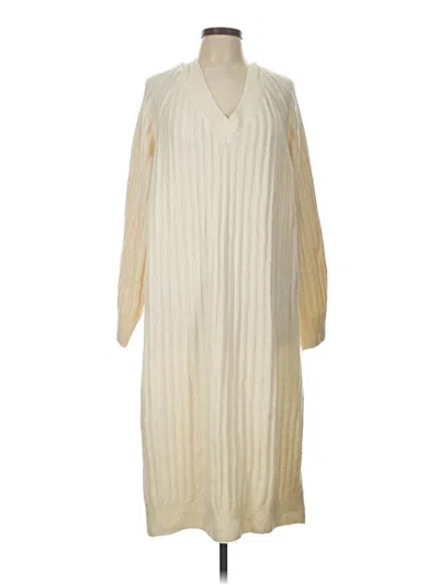 Pre-owned H&m Casual Dress In White