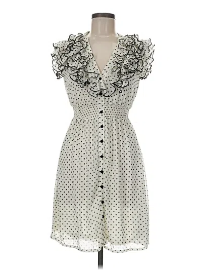 Pre-owned H&m Casual Dress In White