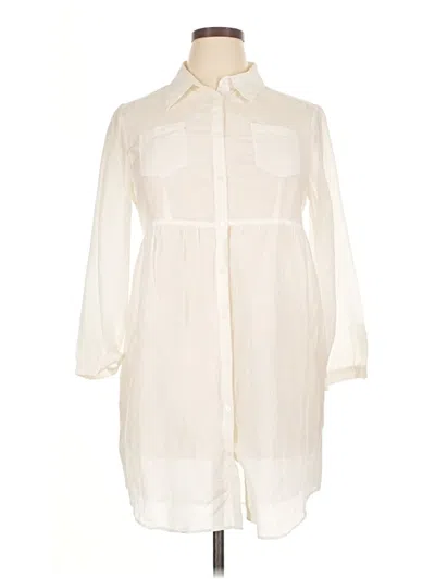 Pre-owned H&m Casual Dress In White