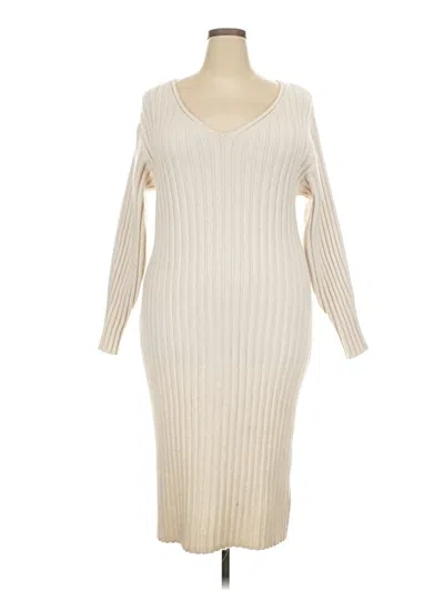 Pre-owned H&m Casual Dress In White