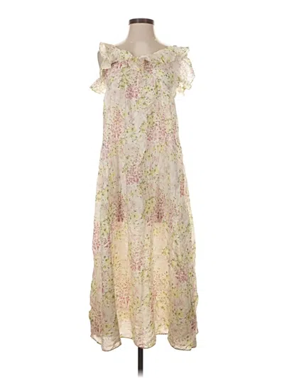 Pre-owned H&m Casual Dress In White