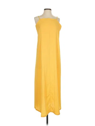 Pre-owned H&m Casual Dress In Yellow