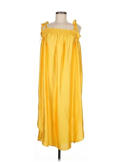 Pre-owned H&m Casual Dress In Yellow