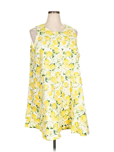 H&m Casual Dress In Yellow
