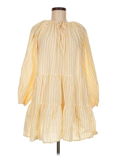 Pre-owned H&m Casual Dress In Yellow