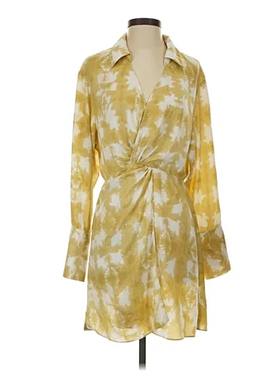 Pre-owned H&m Casual Dress In Yellow