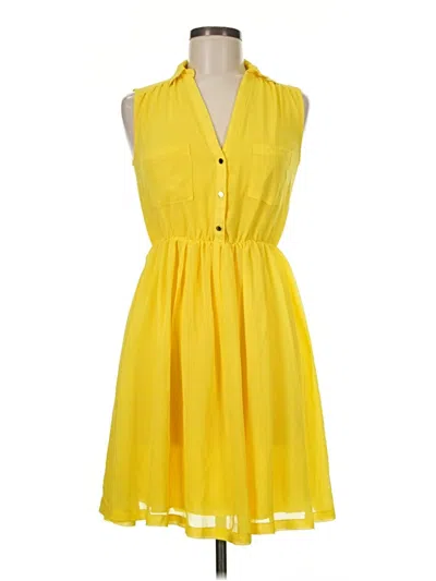 Pre-owned H&m Casual Dress In Yellow
