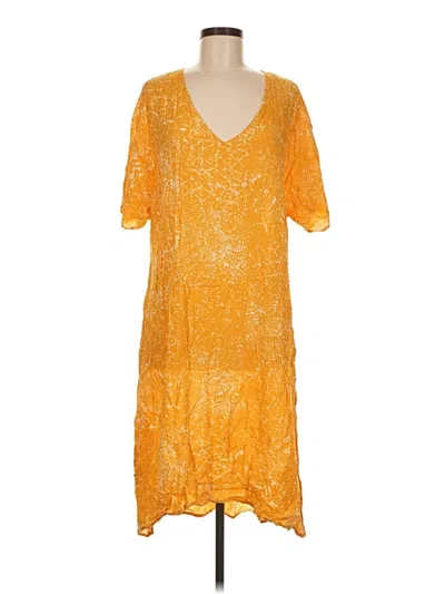 Pre-owned H&m Casual Dress In Yellow