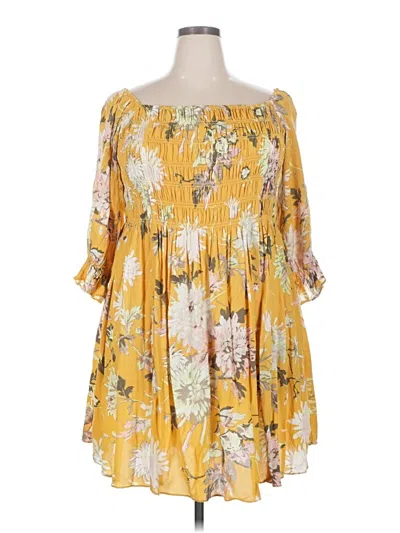 Pre-owned H&m Casual Dress In Yellow