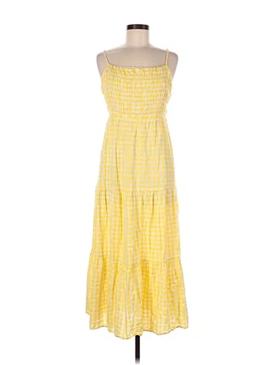 Pre-owned H&m Casual Dress In Yellow