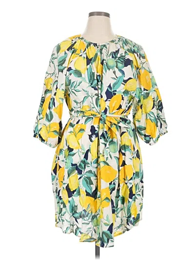Pre-owned H&m Casual Dress In Yellow