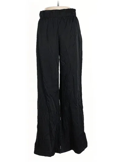 Pre-owned H&m Casual Pants In Black