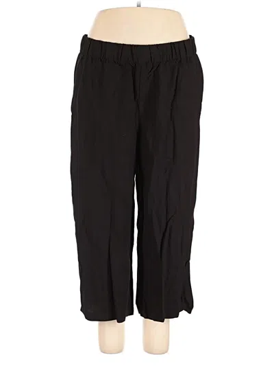 Pre-owned H&m Casual Pants In Black