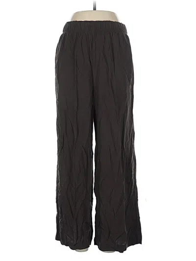 Pre-owned H&m Casual Pants In Black